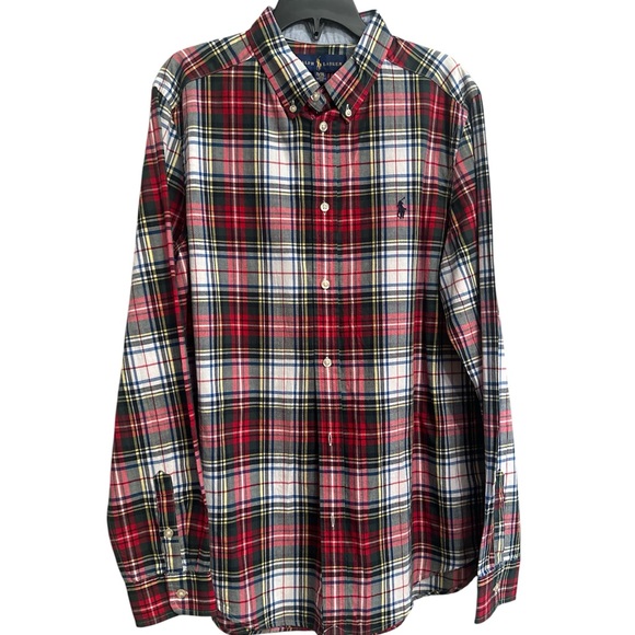 Ralph Lauren Youth Multicolor Plaid Button Down Shirt - Picture 1 of 3